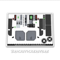 Lego Stickersatz 42110 White Edition