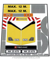 Lego Stickersatz 8292