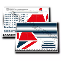 Alternative Sticker für LEGO® Set 10318 – Concorde (Version 03, British Airways 1985–1997)