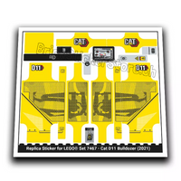 Stickersatz für LEGO® Technic Set 42131 „Cat D11 Bulldozer“
