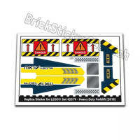 Stickersatz für LEGO® Technic Set 42079 „Heavy Duty Forklift“
