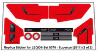 Lego Stickersatz 8070
